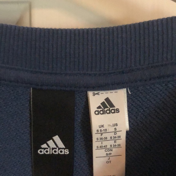 Adidas Navy Crewneck Sweatshirt - Picture 3 of 3